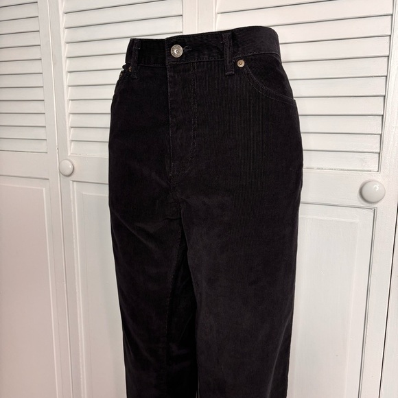 DOCKERS Straight Fit Black Corduroy Pants Size 36 - Picture 2 of 9